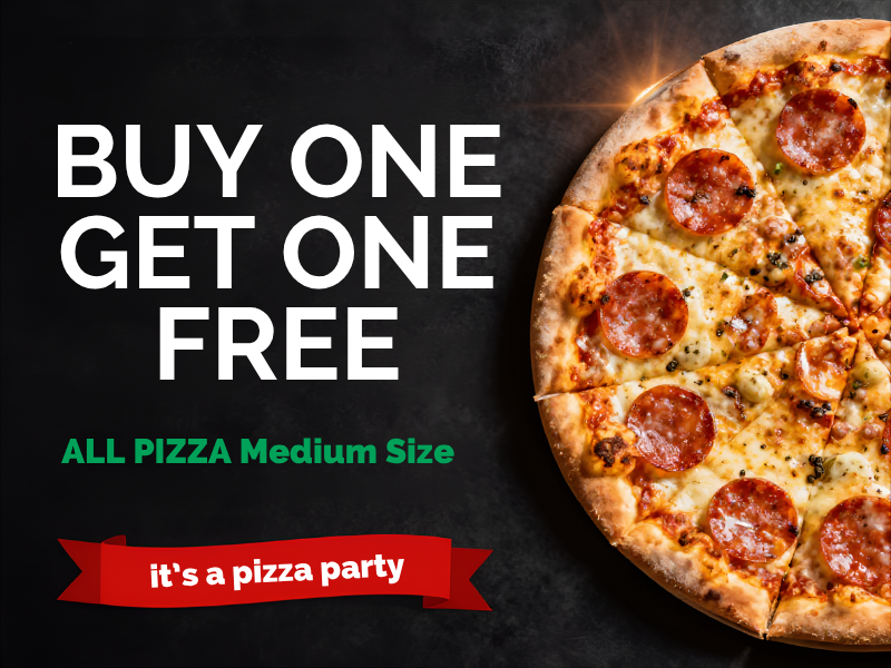BOGO MED PIZZA DEAL